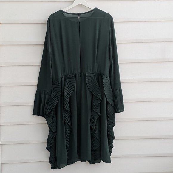 Mikael Aghal Dark Green Dress - Picture 4 of 7